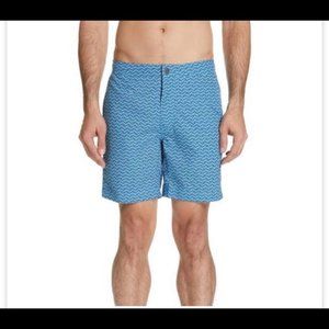 Onia Men's Calder Geometric Swim Trunks.
